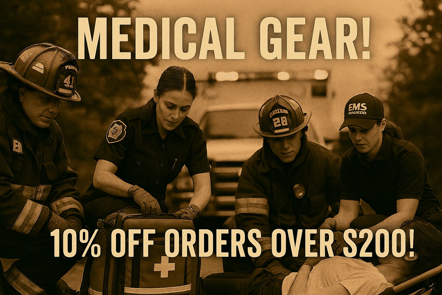 Medical Gear!  10% Off Orders Over $200!