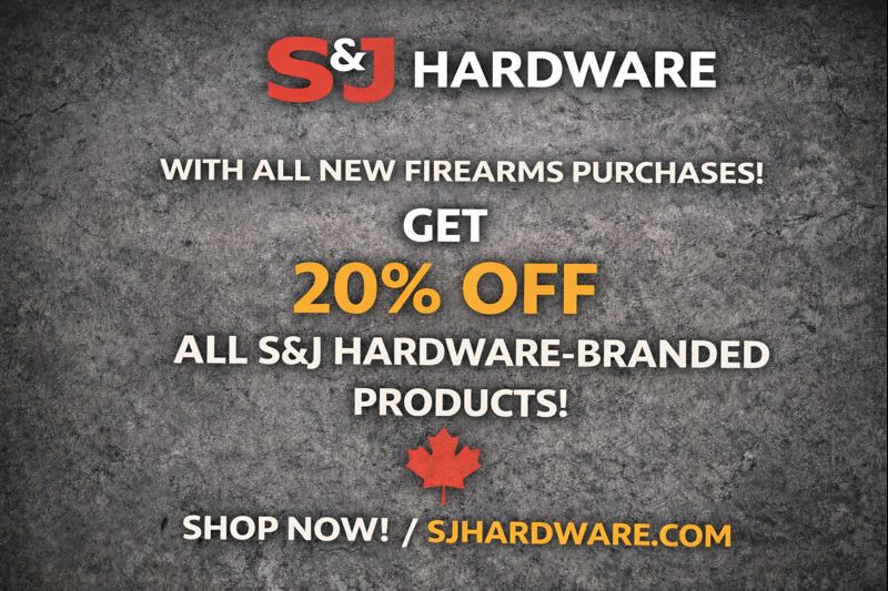 Buy Any New Firearm And Get 20% Off Any  S&J Hardware Products To Go With It!