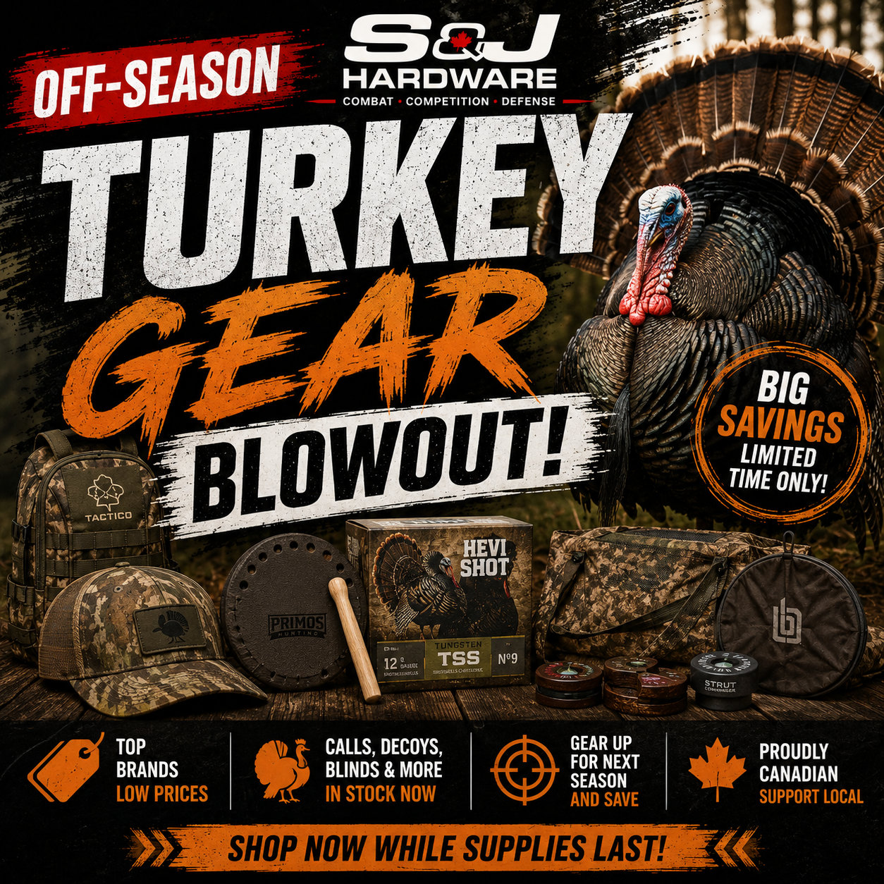 Off-Season Turkey Gear Blowout!